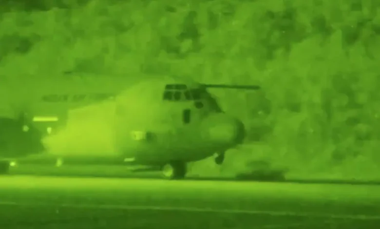 aircraft using Night Vision Goggles