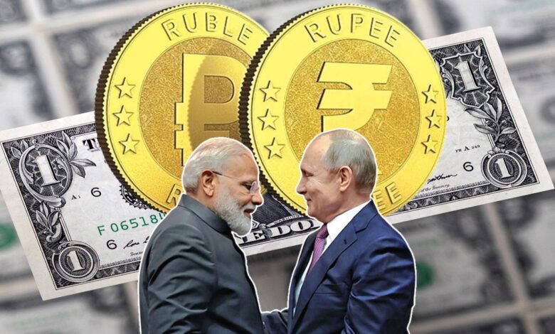 Rupee Rouble Dollar India Russia Modi Putin