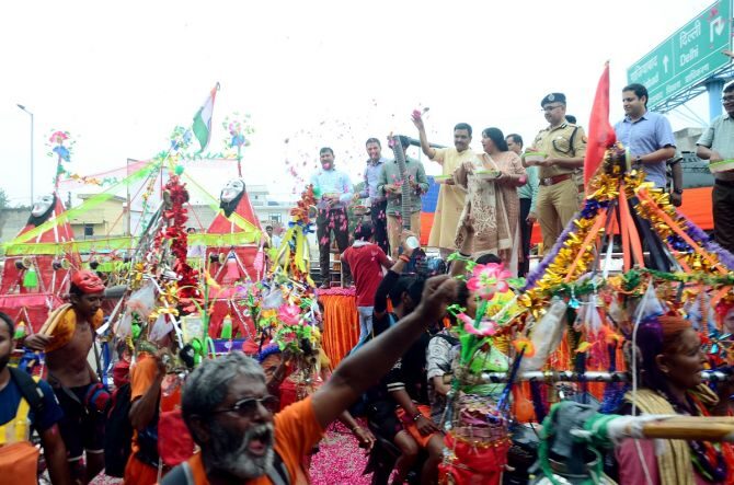 Kanwar Yatra route