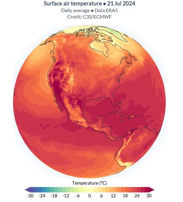 World's hottest day