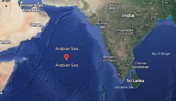 warning of Arabian Sea