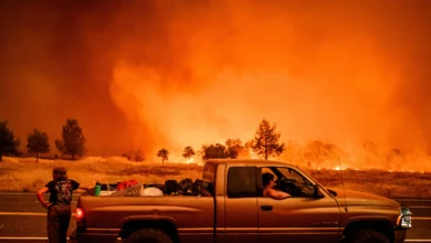 Park fire in California