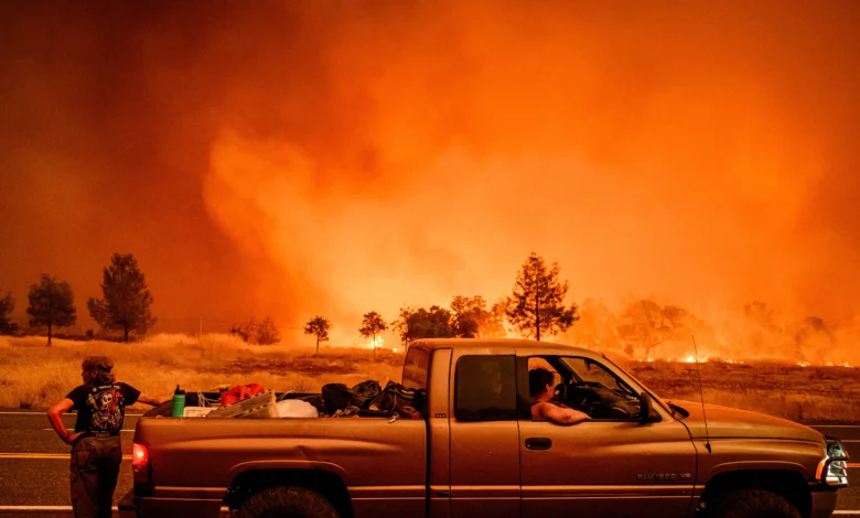 Park fire in California