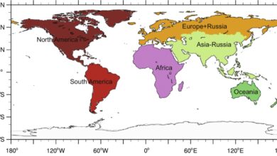 Distribution of the six continents considered in this study 390x220 1