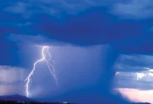 Rain lightning thunderstorm Arizona