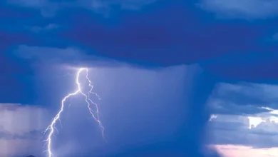 Rain lightning thunderstorm Arizona