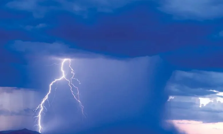 Rain lightning thunderstorm Arizona