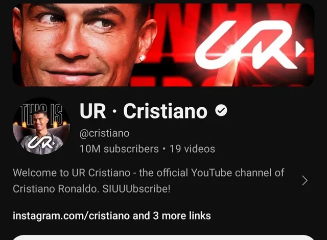 cristiano ronaldo just hit 10 million subscribers in less v0 rwh576jv14kd1