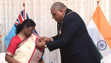 president droupadi murmu receives fijis highest civilian award