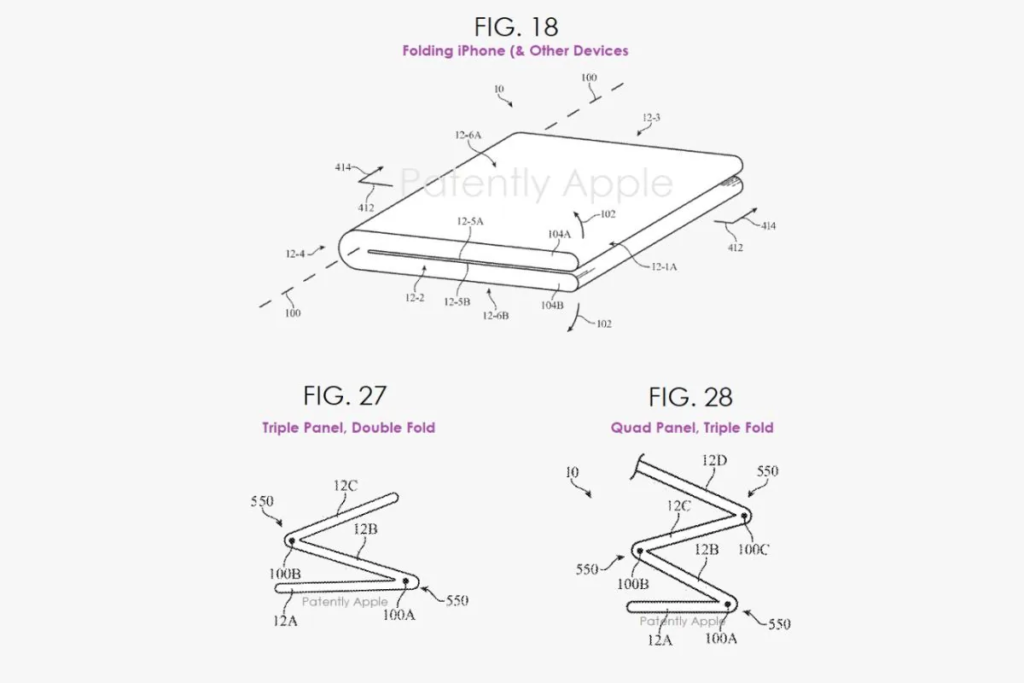 triple-folding iPhones