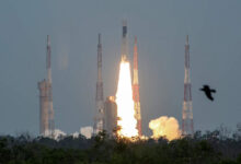 indias geosynchronous satellite launch vehicle mk iii m1 blasts off carrying chandrayaan 2 from the satish dhawan space centre at sriharikota